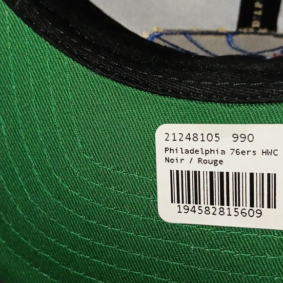 Men's Mitchell & Ness Black/Red philadelphia 76ers - Picture 7 of 7